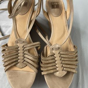 Frye Lace Up Platform Sandals 9.5 M